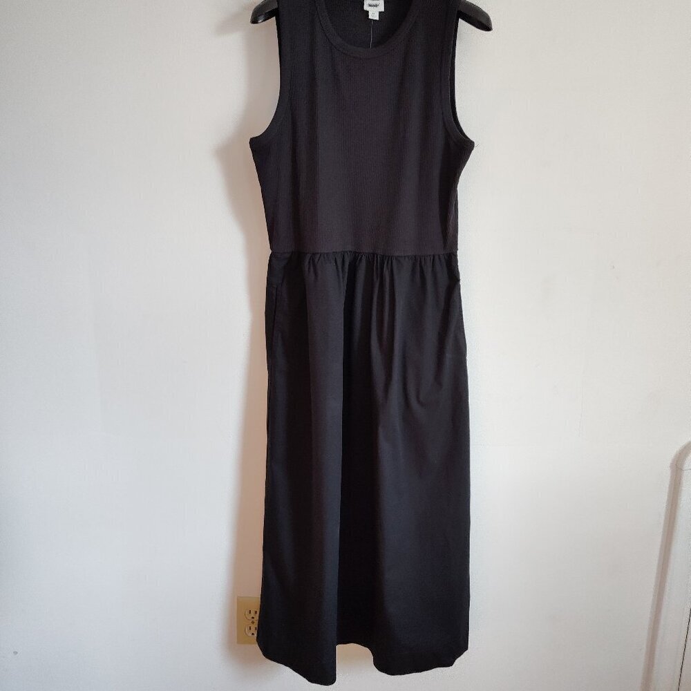 Ladies SZ M J Crew Factory Black Mixy Dress